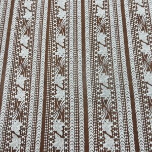 OW273 - Bridal / Evening Lace - Ekon Bandwork - 100% Nylon Tulle - 70% Rayon/30% Polyester Embroidery - 150cm wide - $50.00 per mtr