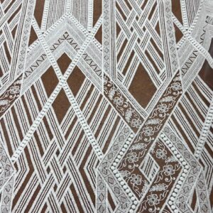 OW268 - Bridal / Evening Lace - Antalya Lace - 100% Nylon Tulle / 100% Rayon Embroidery - 150cm wide - $29.00 per mtr