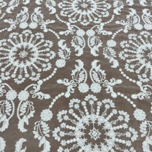 OW202 - Bridal, Evening / Day Lace - Shannti Lace - 100% Polyester with 100% Rayon Embroidery - 150cm wide - $22.00 per mtr