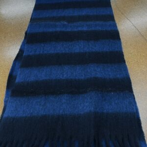 Scarves - J - Wide Stripes or Blue and Black  - 20% Cashmere / 80% Polyester - 180cm long x 52cm wide - Super Soft and No two are the same - $29.00 each