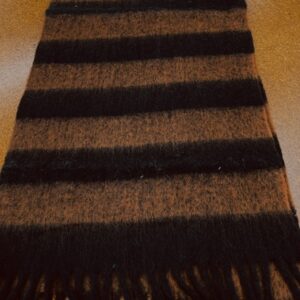 Scarves - K - Wide Stripes or Rust and Black  - 20% Cashmere / 80% Polyester - 180cm long x 52cm wide - Super Soft and No two are the same - $29.00 each