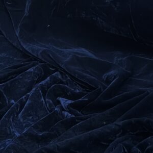 Dress Velvet - PV Navy - 100% Polyester - Lush Pile - 114cm wide - $16.00 per mtr