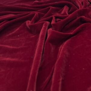 Dress Velvet - PV Rich Red- 100% Polyester - Lush Pile - 114cm wide - $16.00 per mtr