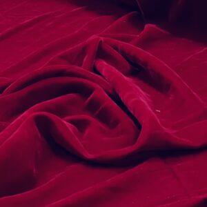 Dress Velvet - PV Ruby Red - 100% Polyester - Lush Pile - 114cm wide - $16.00 per mtr