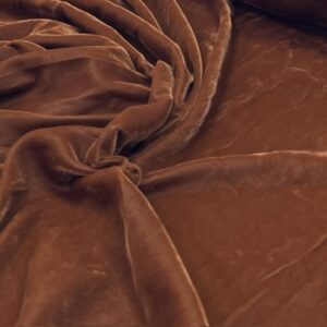 Dress Velvet - PV Rust- 100% Polyester - Lush Pile - 114cm wide - $16.00 per mtr