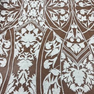 OW361 - Bridal Lace - Evie lace - 10% Nylon, 40% Cotton, 50% Rayon Embroidery on 100% Nylon Tulle - 145cm wide - $49.00 per mtr