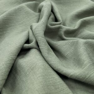 LC102 - Olive - Crinkled 100% Linen - Stunning - 140cm wide - $26.00 per mtr