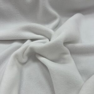 MF9b - Microfleece - White - New Colour - 100% Polyester - 167cm wide - $12.00 per mtr