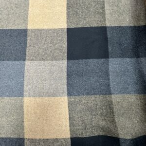 W62 - Wool / Blend Jacketing - 14cm x 19cm Squares of Tan, Rust and Grey Large Squares - 60% Wool / 40% Polyester - 148cm wide - $49.00 per mtr