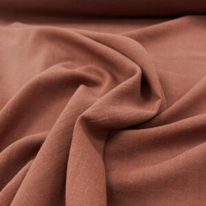 LC103 - 100% Crinkled Linen - Terracotta - 100% Linen - 136cm wide - $26.00 per mtr
