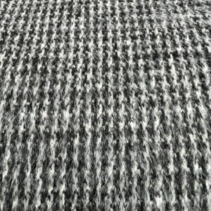 DK11 - Double Knits - 100% Polyester Houndstooth - Black and White Knit - Soft - 155cm wide - $28.00 per mtr