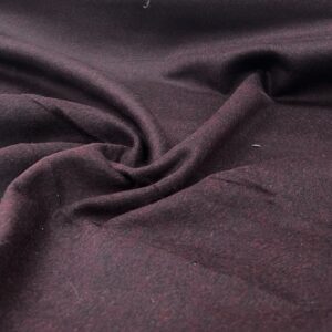 W70 - 100% Wool Jacketing - Claret - Thick- 100% Wool - Claret Colouring with a Black Fleck  - 155cm wide - $39.00 per mtr