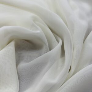 Light Weight Georgette - Cream - 100% Polyester - 150cm wide - $14.00 per mtr