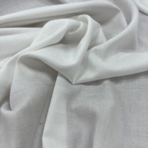 VR1 - White - 50% Viscose / 50% Rayon - Soft and Flowy - 112cm wide - $12.00 per mtr