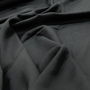 VR2 - Black - 50% Viscose / 50% Rayon - Soft and Flowy - 112cm wide - $12.00 per mtr