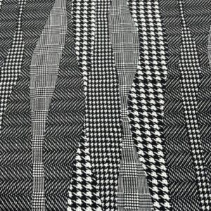 G569 - Georgette Houndstooth - Stunning 100% Polyester Georgette - 150cm wide - $22.00 per mtr