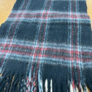 Scarves  - S14 - 20% Cashmere / 80% Polyester - Deep Coloured Black with Red Pinstripes with Tassels - 180cm long x 38cm wide - Super Soft and No two are the same - $20.00 each