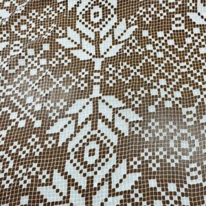 Amanda lace - 100% Polyester Bordered Overall lace - 105cm wide - Was $25.00 pm - NOW $10.00 special