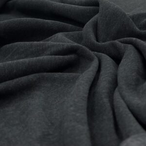 SS-22 - Sweat shirting - Dark Charcoal Grey - 50% Cotton - 50% Polyester - 175cm wide - $16.00 per mtr