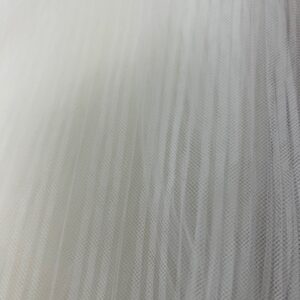 OW41 - Narrow Pleated Tulle - Off White - Tulle - Soft - 150cm wide - $29.00 per mtr