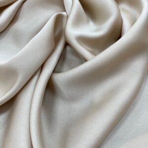 Bridal Satin - Creamy Taupe - 100% Polyester - 150cm wide - $18.00 per mtr