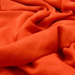 GS4 - Fluro Orange - Georgette - Plain - 100% Polyester - 5mtr x 1.10cm wide - Saree Sized Pieces - $30.00 piece price