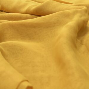 GS11 - Golden Yellow - Georgette - Plain - 100% Polyester - 5mtr x 1.10cm wide - Saree Sized Pieces - $30.00 piece price