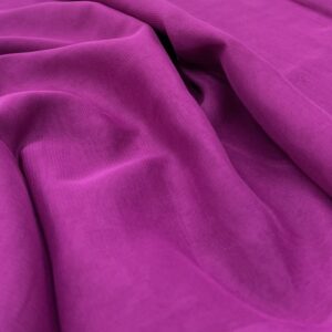 GS9 - Deep Cerise / Purple - Georgette - Plain - 100% Polyester - 5mtr x 1.10cm wide - Saree Sized Pieces - $30.00 piece price
