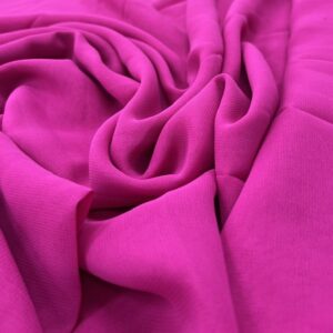 G12 - Dark Cerise Pink - Georgette - Plain - 100% Polyester - 1.10cm wide - $10.00 per mtr