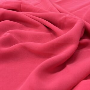 G26 - Deep Coral - Georgette - Plain - 100% Polyester -1.10cm wide -  $10.00pm