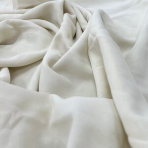 GS25 - Cream- Georgette - Plain - 100% Polyester - 5mtr x 1.10cm wide - Saree Sized Pieces - $30.00 piece price
