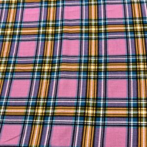 R103 - 100% Rayon - Pink and Blue Checks - 145cm wide - $18.00 per mtr