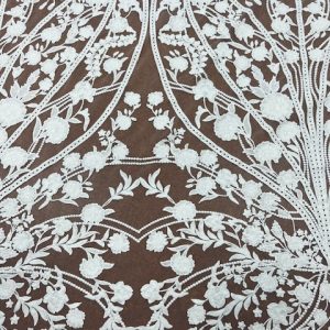OW351 - Off White Ona Lace - 100% Rayon Embroidery - 143cm wide  - $49.00 pm
