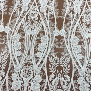 OW349 - Remy Lace - 100% Rayon Embroidery / 100% White Nylon Tulle base - 155cm wide - $69.00 pm
